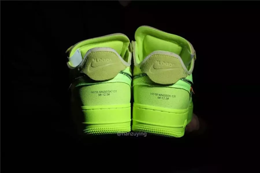 Off-White x Nike Air Force 1 Volt AO4606-700 Дата выпуску