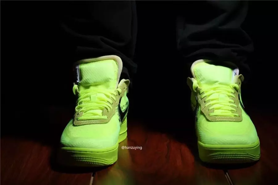 Off-White x Nike Air Force 1 Volt AO4606-700 Թողարկման ամսաթիվ