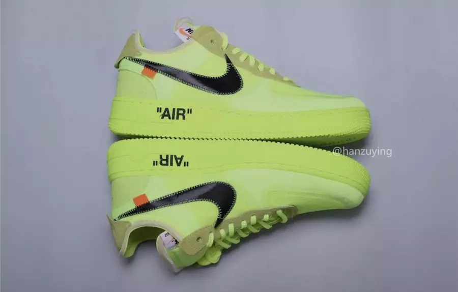 Off-White x Nike Air Force 1 დაბალი ვოლტი AO4606-700 გამოშვების თარიღი