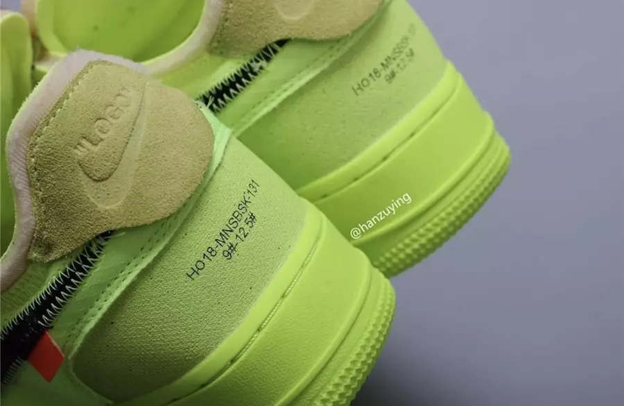 Off-White x Nike Air Force 1 Aşağı Volt AO4606-700 Buraxılış Tarixi