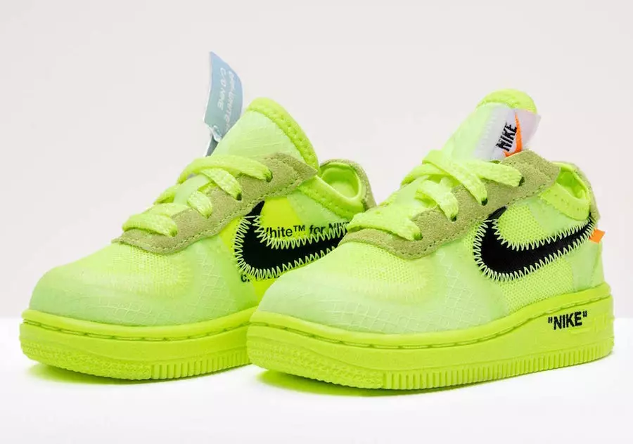 Nike, 공식적으로 Off-White x Nike Air Force 1 키즈 사이즈 공개