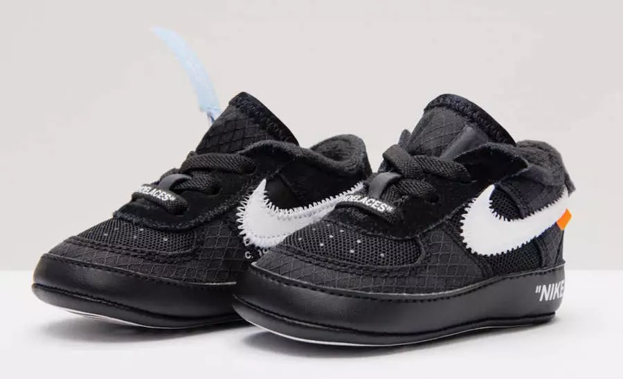 Off-White Nike Air Force 1 Kids Sizing Black White ဖြန့်ချိသည့်ရက်စွဲ