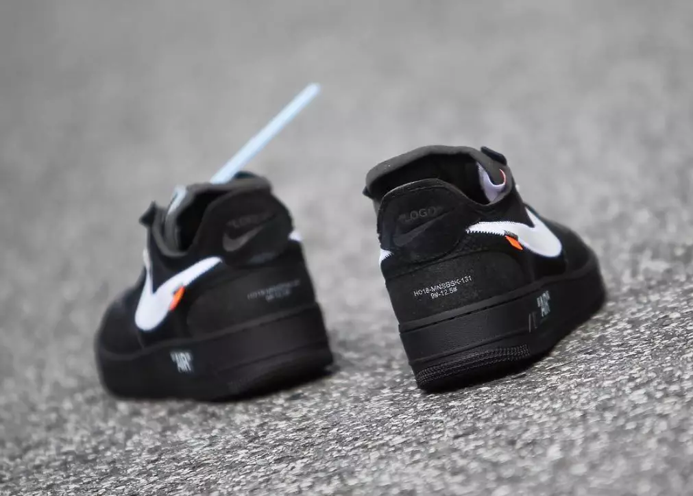 Off-White Nike Air Force 1 Black AO4606-001 Թողարկման ամսաթիվ