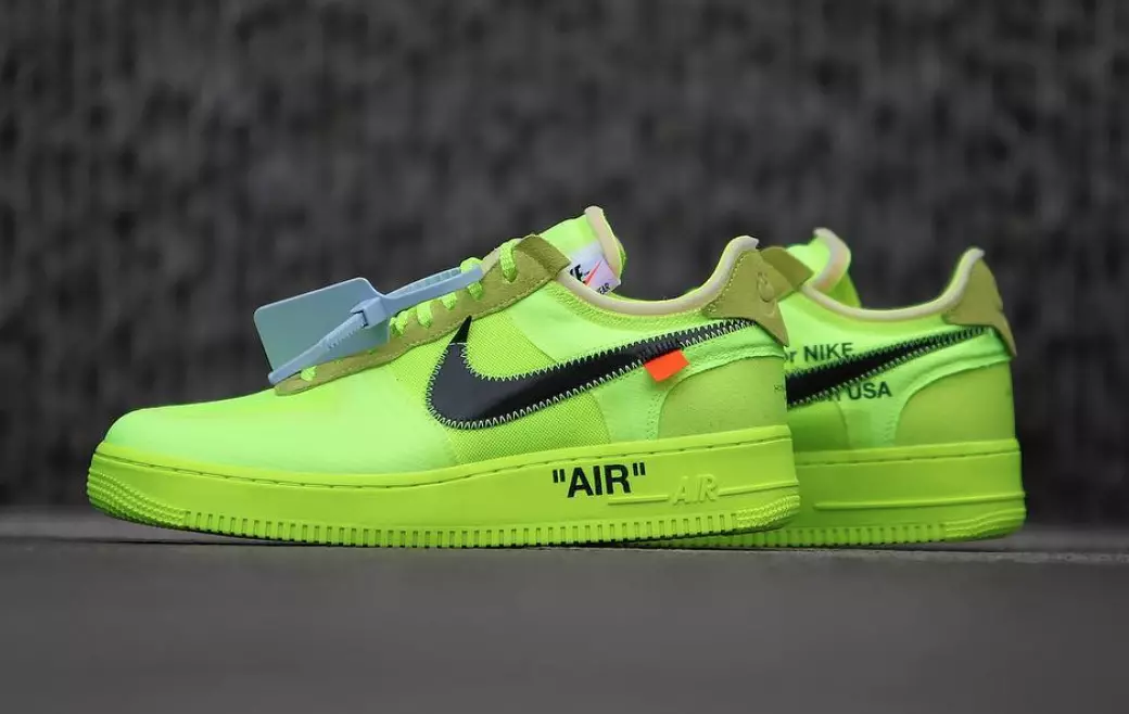 Off-White Nike Air Force 1 Volt AO4606-700 Թողարկման ամսաթիվ