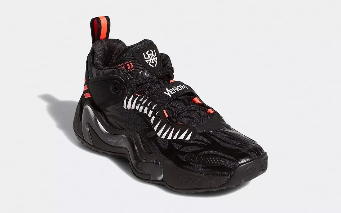 Marvel adidas DON გამოშვების 3 Venom GZ5495 გამოშვების თარიღი