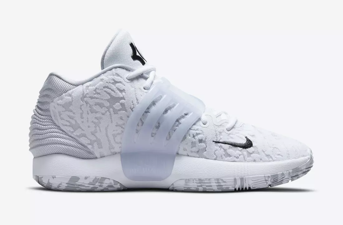 Nike KD 14 Home White Black CW3935-100 تاريخ الإصدار