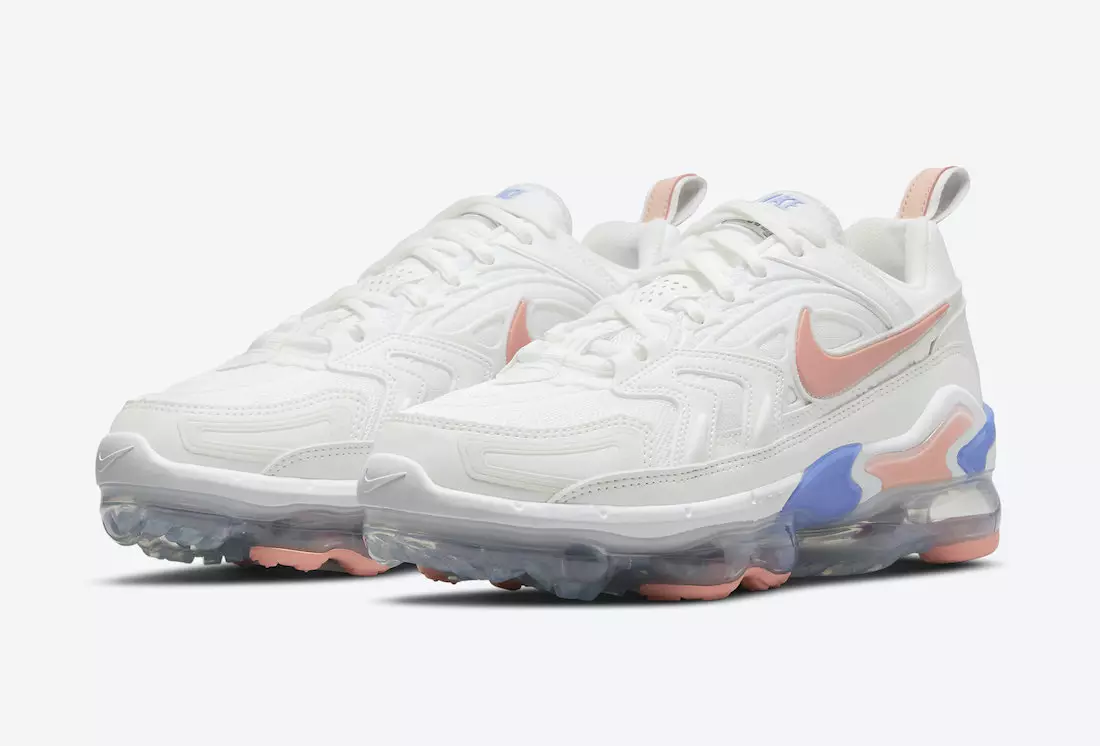 Nike Air VaporMax EVO Inaonekana kwa Nyeupe, Nyeupe ya Pinki na Zambarau