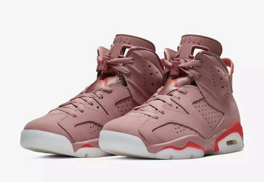 Aleali May Air Jordan 6 Millennial Pink CI0550-600 გამოშვების თარიღი ფასი