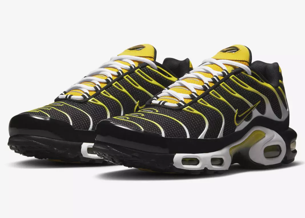 Nike Air Max Plus Sort Gul Hvid DQ3983-001 Udgivelsesdato