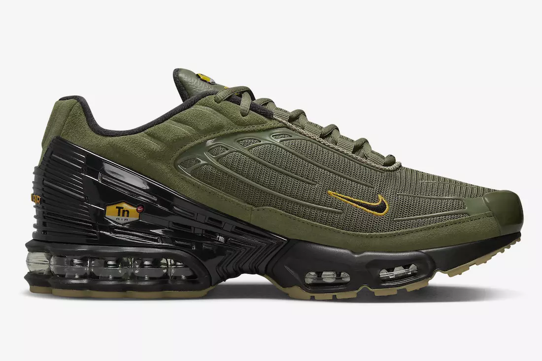 Nike Air Max Plus 3 Olive DZ4502-200 Dáta Eisiúna