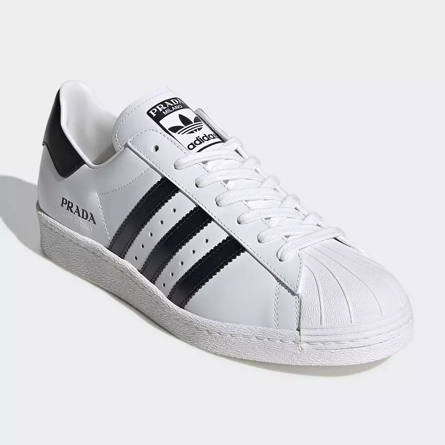 Prada adidas Superstar White Black FW6680 Datum izlaska