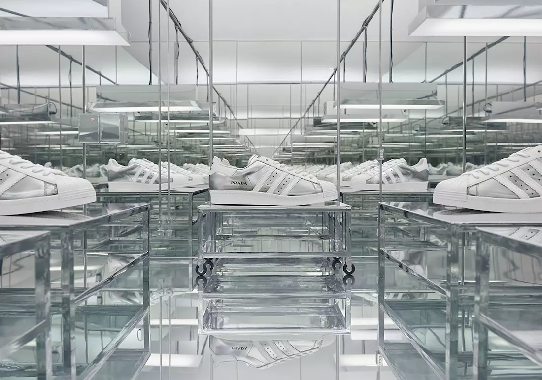 Data de llançament de Prada adidas Superstar Silver White