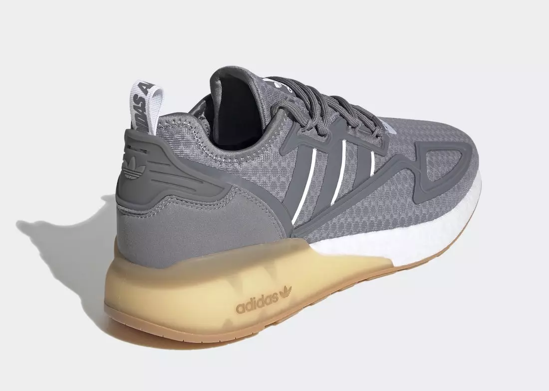 adidas ZX 2K Boost Grey Gum G58083 ဖြန့်ချိသည့်ရက်စွဲ