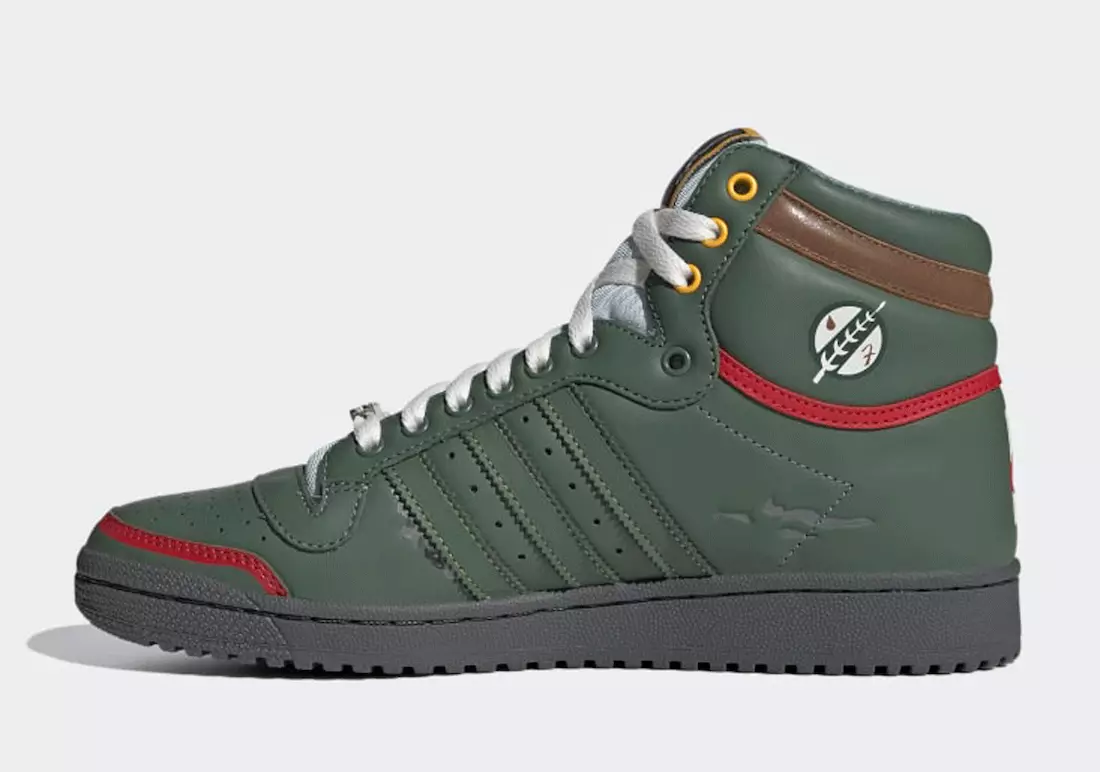 Star Wars Adidas Top Ten Hi Boba Fett FZ3465 Megjelenés dátuma