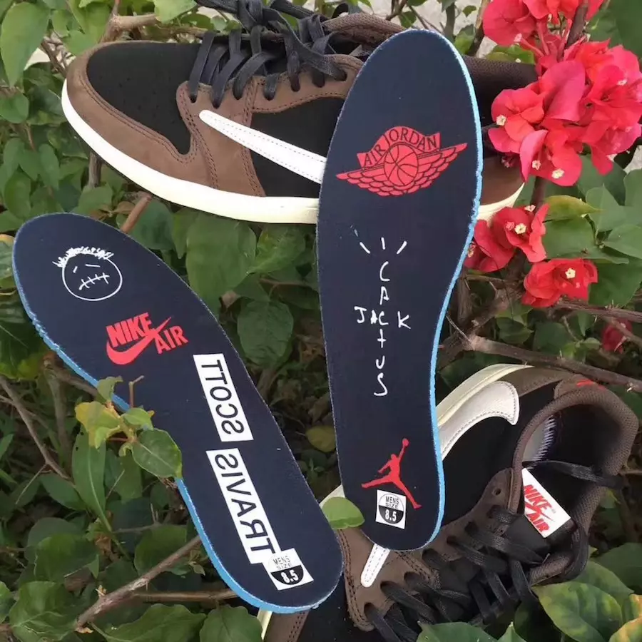 Travis Scott Air Jordan 1 Low Black Dark Mocha University Red CQ4277-001 Tanggal Rilis