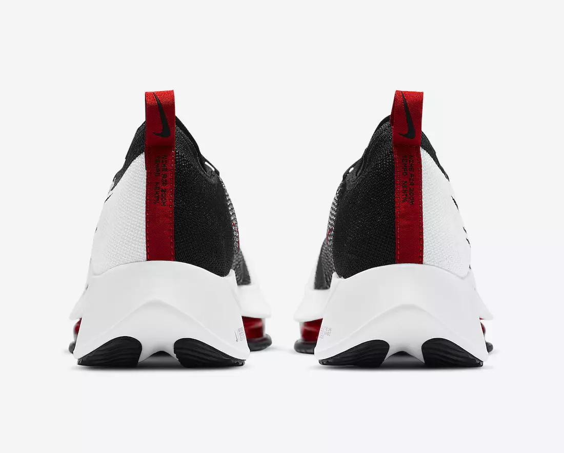 Nike Air Zoom Tempo NEXT White University Red Black CI9923-102 ထုတ်ဝေသည့်ရက်စွဲ