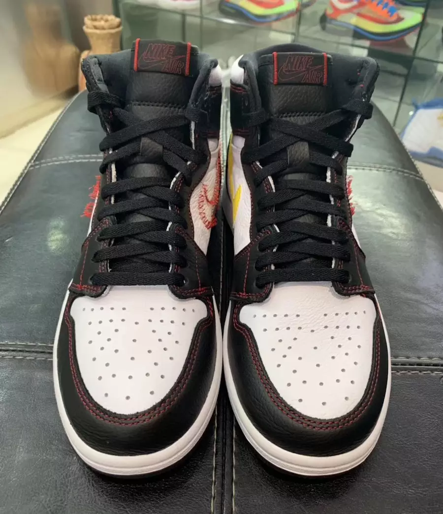 Air Jordan 1 Defiant Beyaz Siyah Spor Salonu Kırmızı Tur Sarı CD6579-071 Çıkış Tarihi