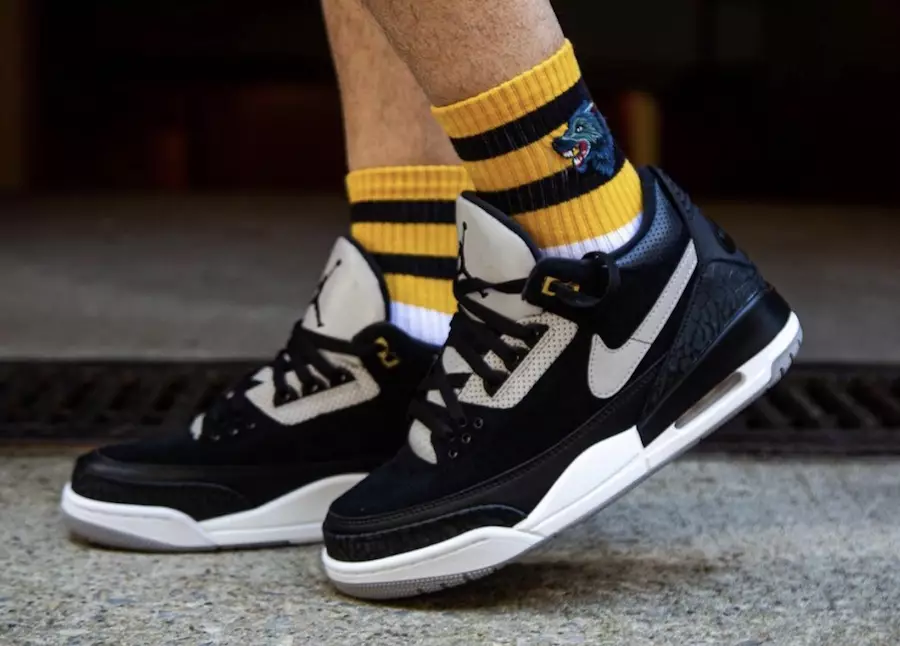 Air Jordan 3 Tinker Black Cement CK4348-007 2019 On-Foot – Erscheinungsdatum