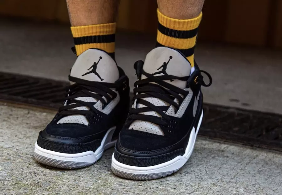 Air Jordan 3 Tinker Black Cement CK4348-007 2019 Datum vydání On-Feet