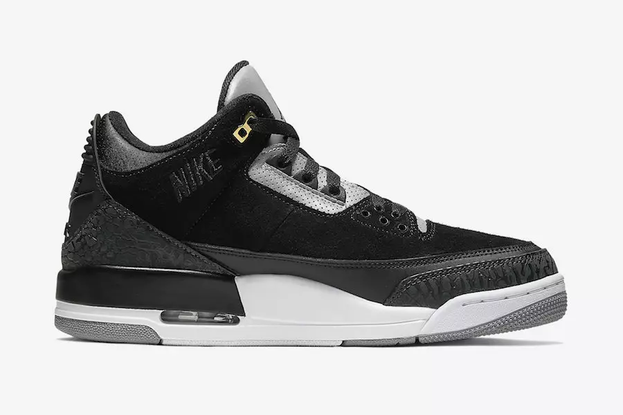 Air Jordan 3 Tinker fekete cementszürke CK4348-007 2019 Megjelenés dátuma