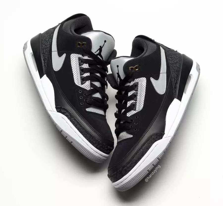 Air Jordan 3 Tinker Black Cement Chiqarish sanasi CK4348-007