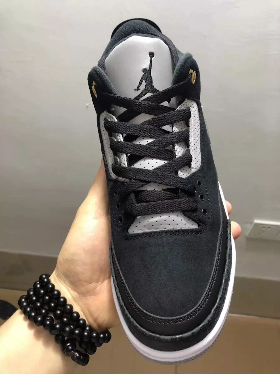 Air Jordan 3 Tinker Black Cement Grey Metallic Gold CK4348-007 გამოშვების თარიღი