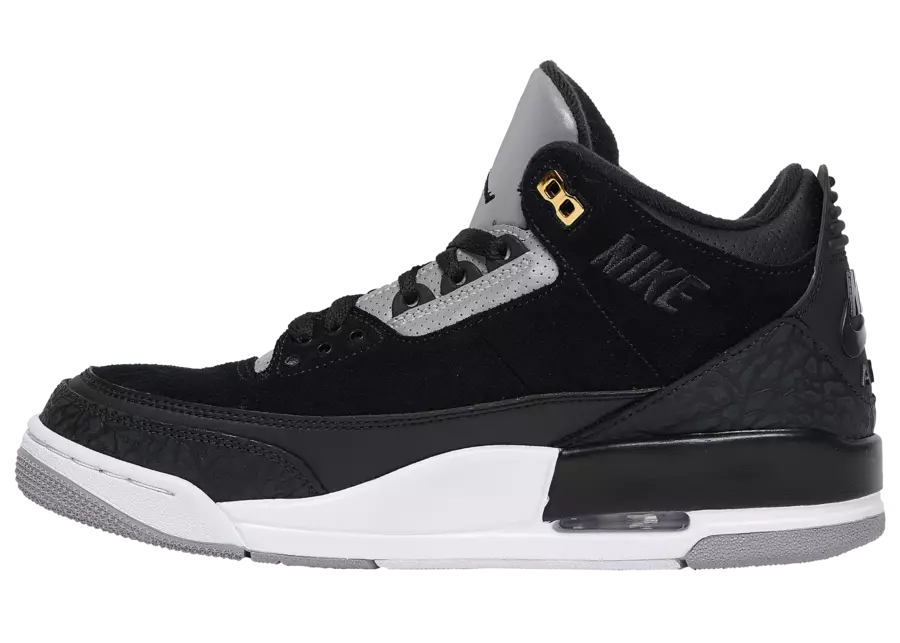 Air Jordan 3 Tinker Black Cement Gold CK4348-007 2019 Megjelenés dátuma