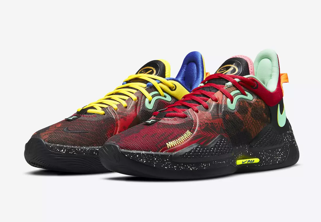 Nike PG 5 жаңа сәйкес келмейтін-көп түсті реңкте көрсетілді