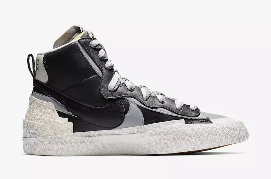 Sacai Nike Blazer Mid Black Wolf Grey BV0072-002 Data di rilascio