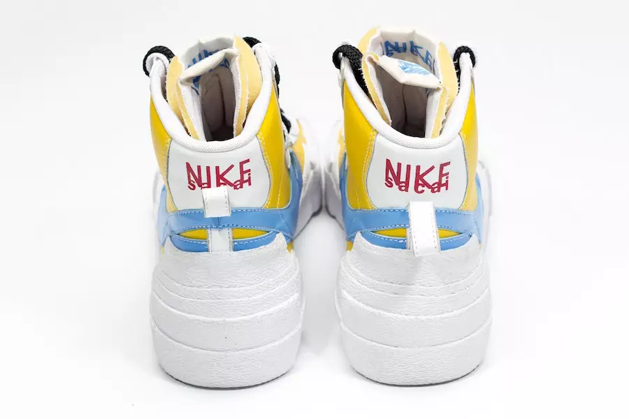 Sacai Nike Blazer Yellow Blue Data Lansării