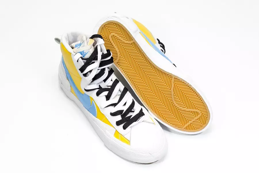 Sacai Nike Blazer Yellow Blue Data Lansării