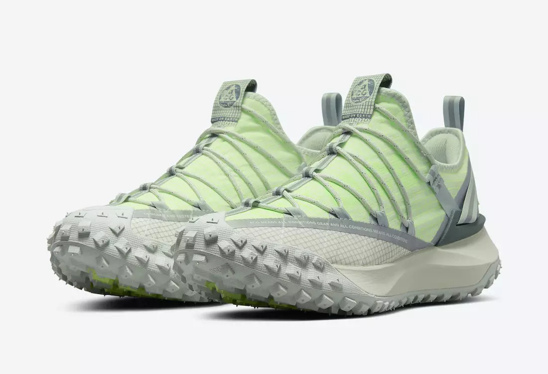 Nike ACG Mountain Fly Low vises i Sea Glass og Lime Blast