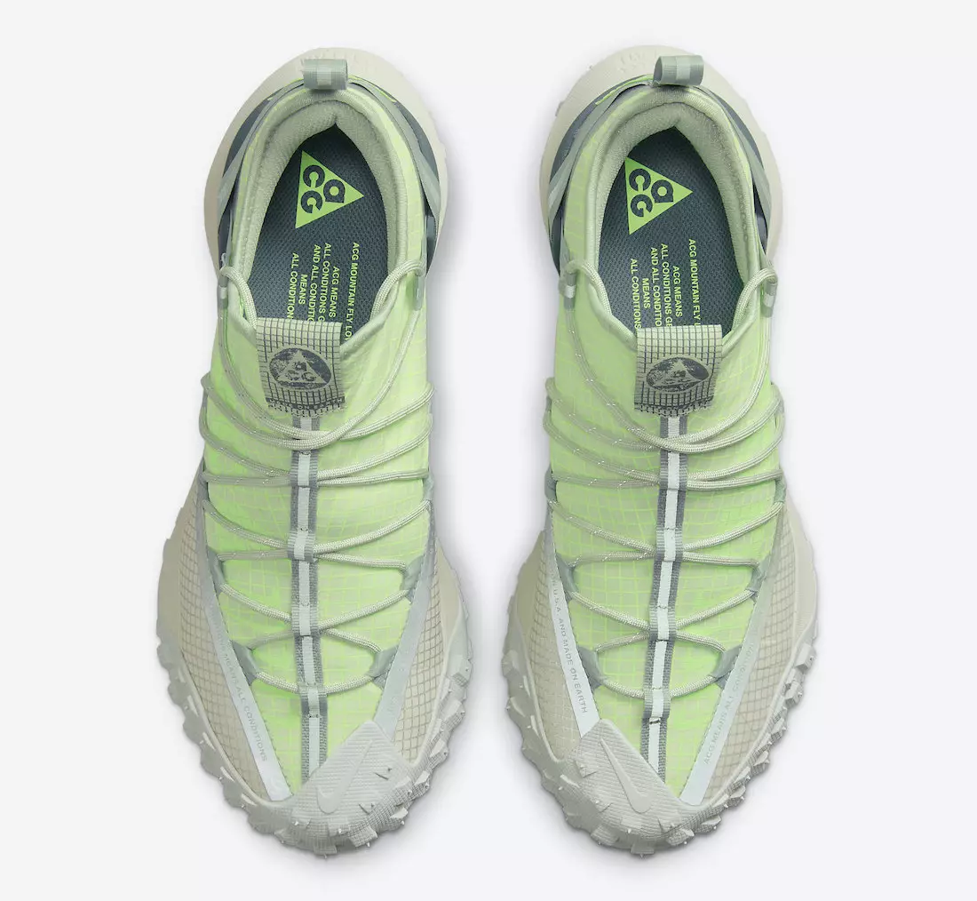 Nike ACG Mountain Fly Low Sea Glass Lime Blast DJ4030-001 Data ta 'Rilaxx