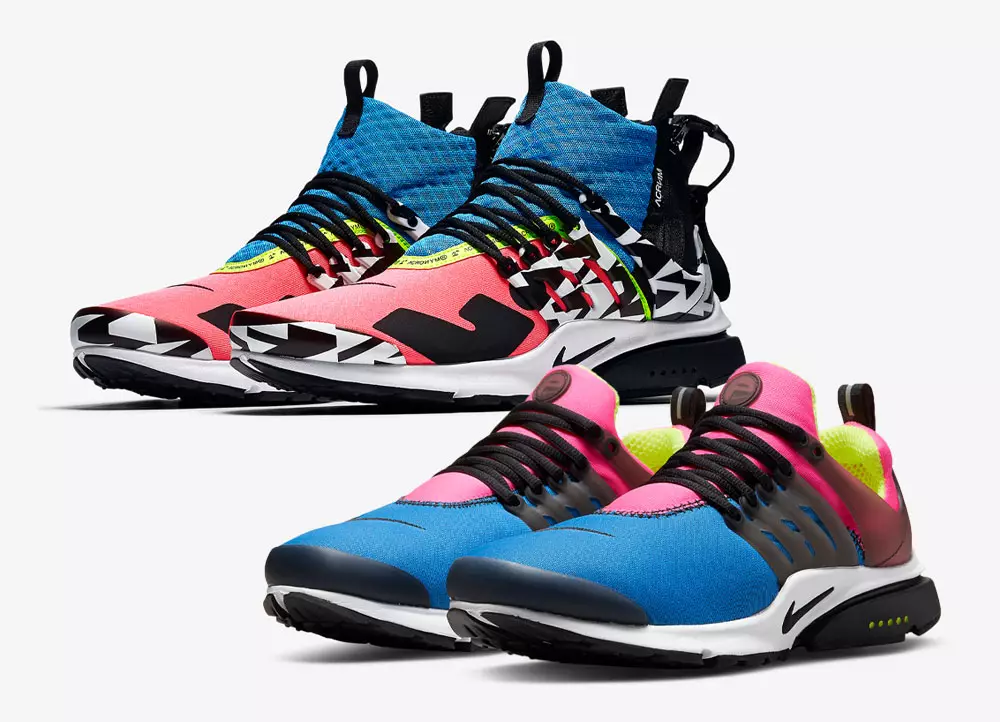 Nike Air Presto spominja na Acronymovo sodelovanje iz leta 2018