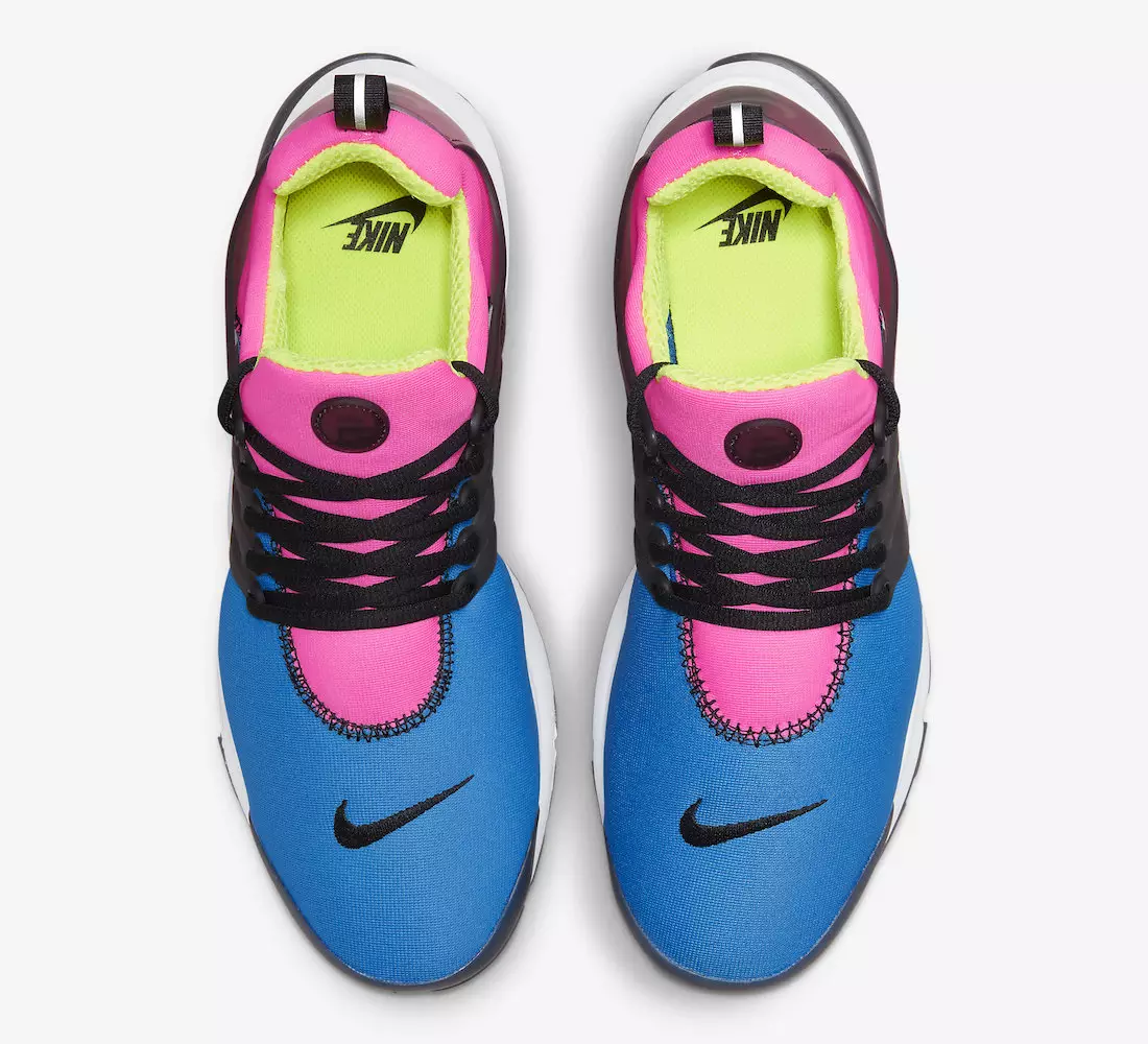 Nike Air Presto Pink Blue Volt DZ4390-400 Dáta Eisiúna