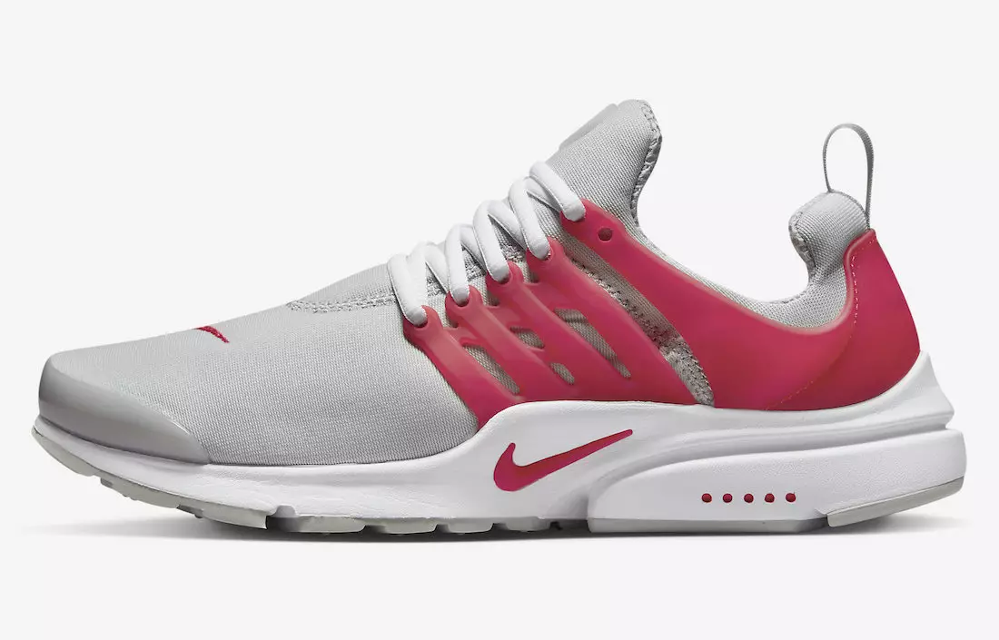 Nike Air Presto גריי רויט ווייסע DX8963-001 מעלדונג טאָג