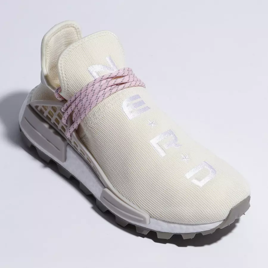 تاريخ الإصدار Pharrell x adidas NMD Hu NERD EE8102 Cream Pink