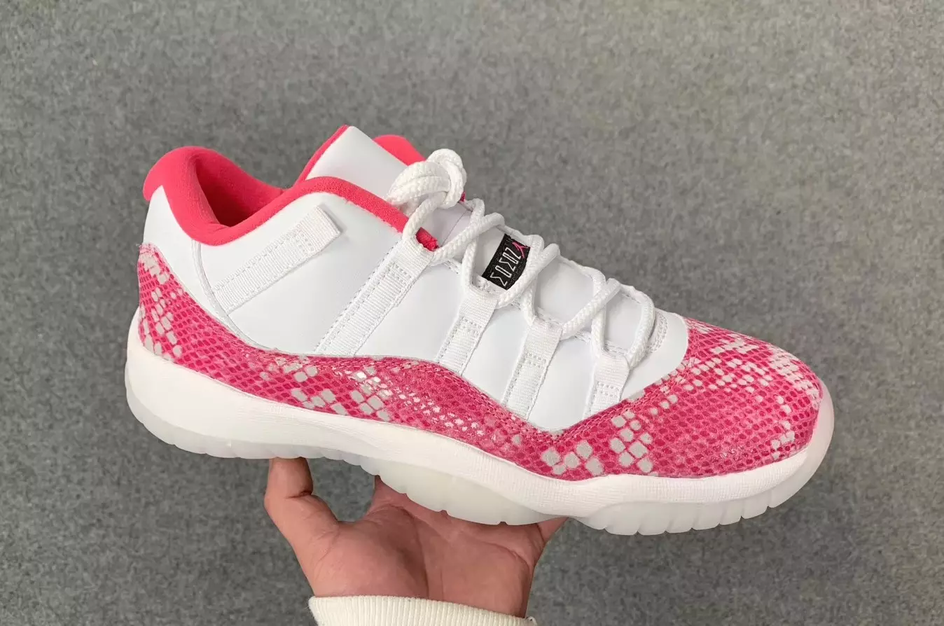 Air Jordan 11 Low Pink Snake White Water Dưa hấu Đen AH7860-106 Ngày phát hành