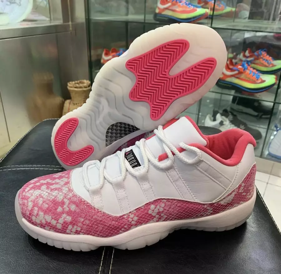 Air Jordan 11 Low Rosado Snake Blanco Sandía Negro AH7860-106 Fecha de lanzamiento