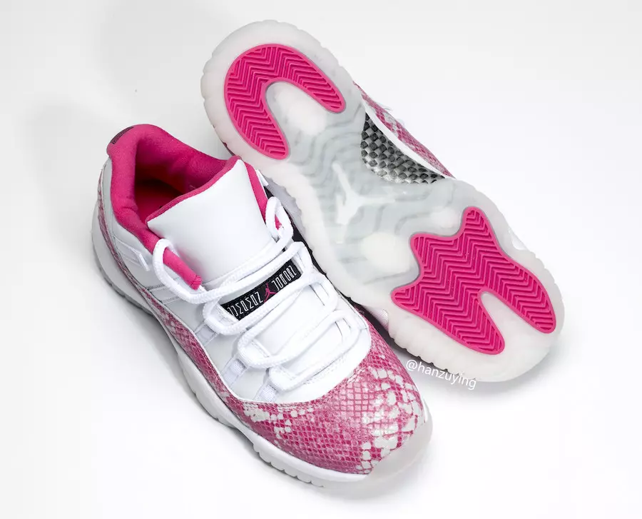 Air Jordan 11 Low Pink Snakeskin White Watermelon Black AH7860-106 Дата выпуску