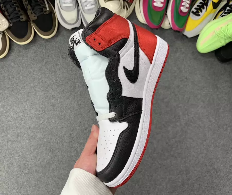 Air Jordan 1 Womens Satin Black Toe CD0461-016 Data ta' Rilaxx