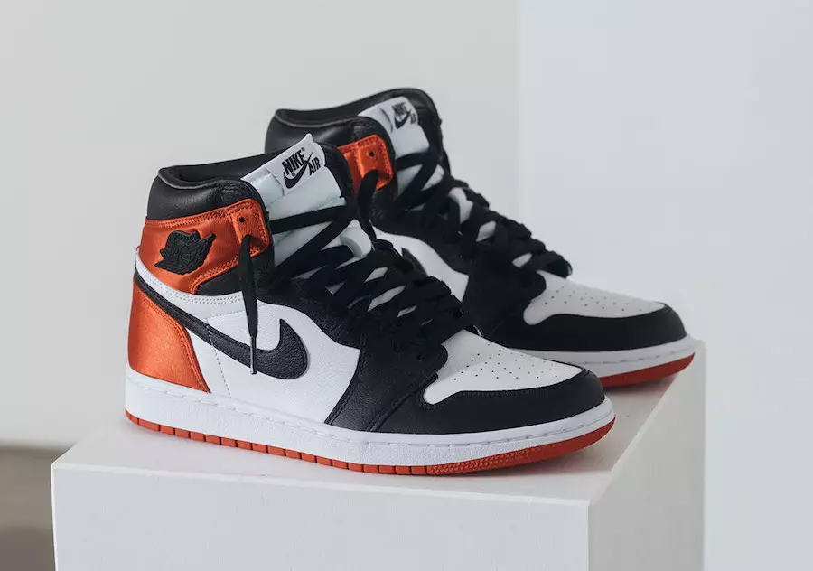 Air Jordan 1 Satin Black Toe 2019 Dáta Eisiúna