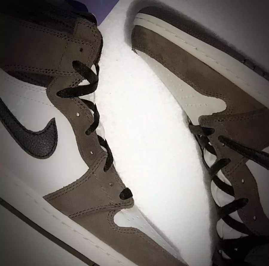 Travis Scott Air Jordan 1 Dark Mocha מעלדונג טאָג