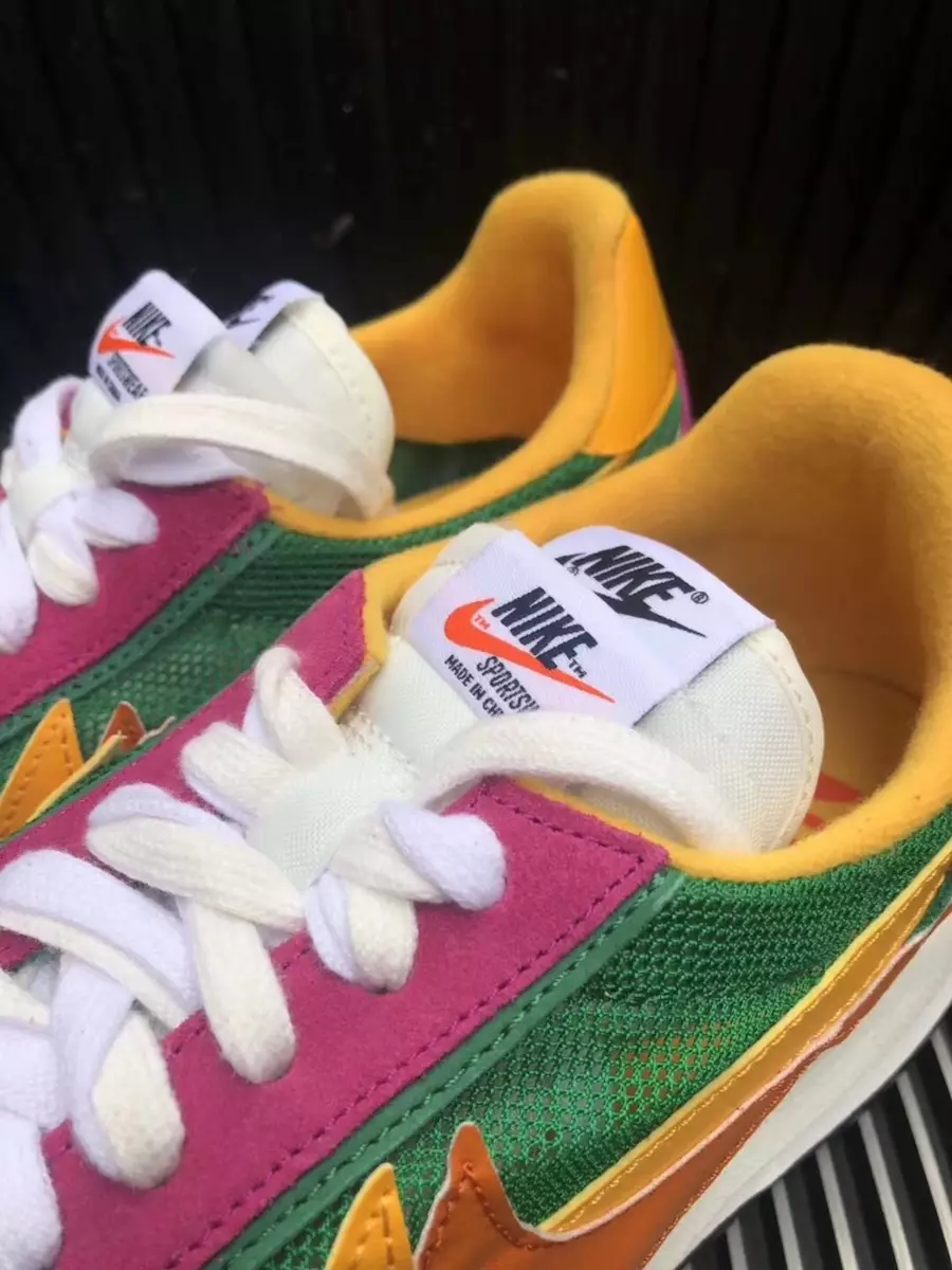 Sacai Nike LDV Waffle Green Pink Yellow BV0073-301 – Erscheinungsdatum