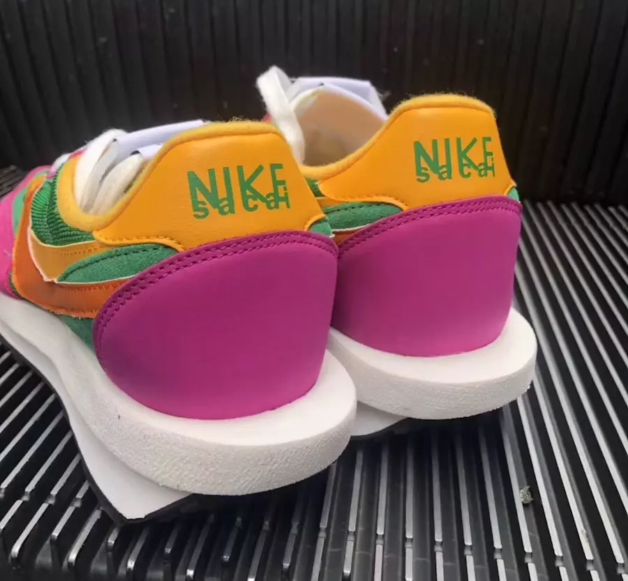 Sacai Nike LDV Waffle Green Pink Yellow BV0073-301 Дата выпуска