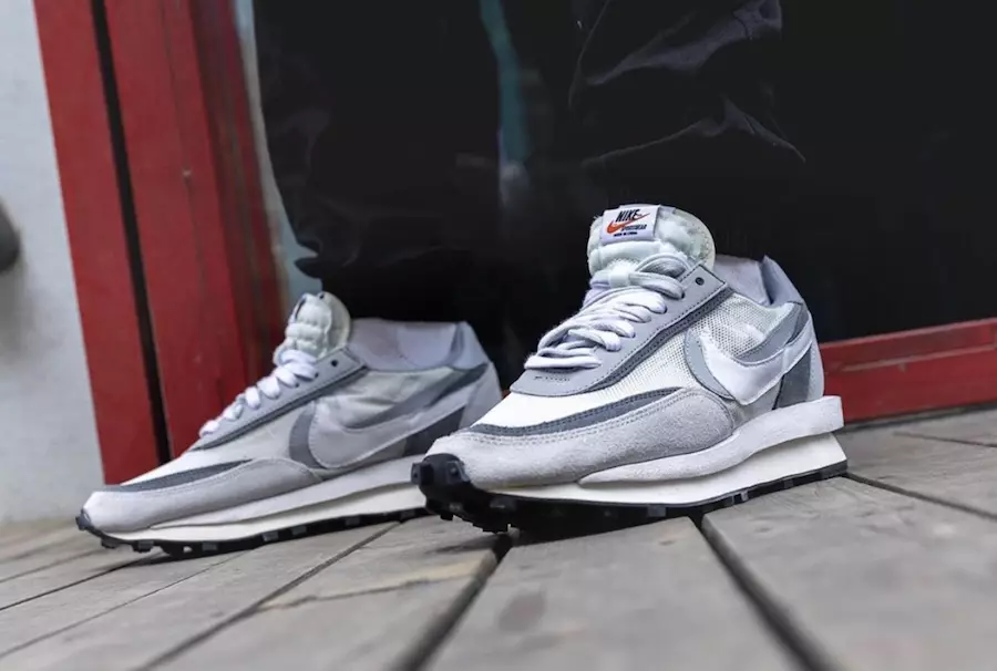 Sacai Nike LDWaffle White Wolf BV0073-100 Julkaisupäivä jaloissa