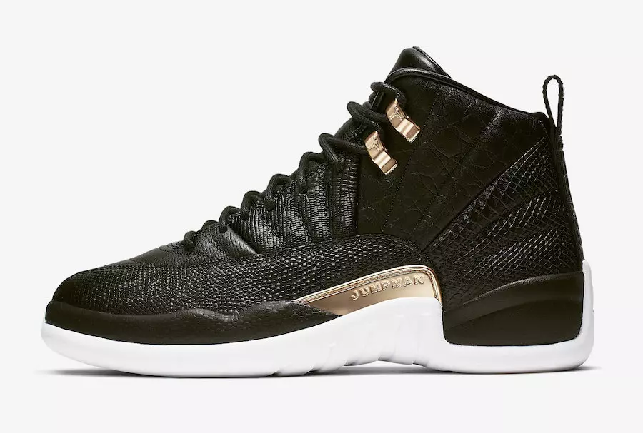 Air Jordan 12 Black Reptile Metallic Gold AO6068-007 Дата на издаване