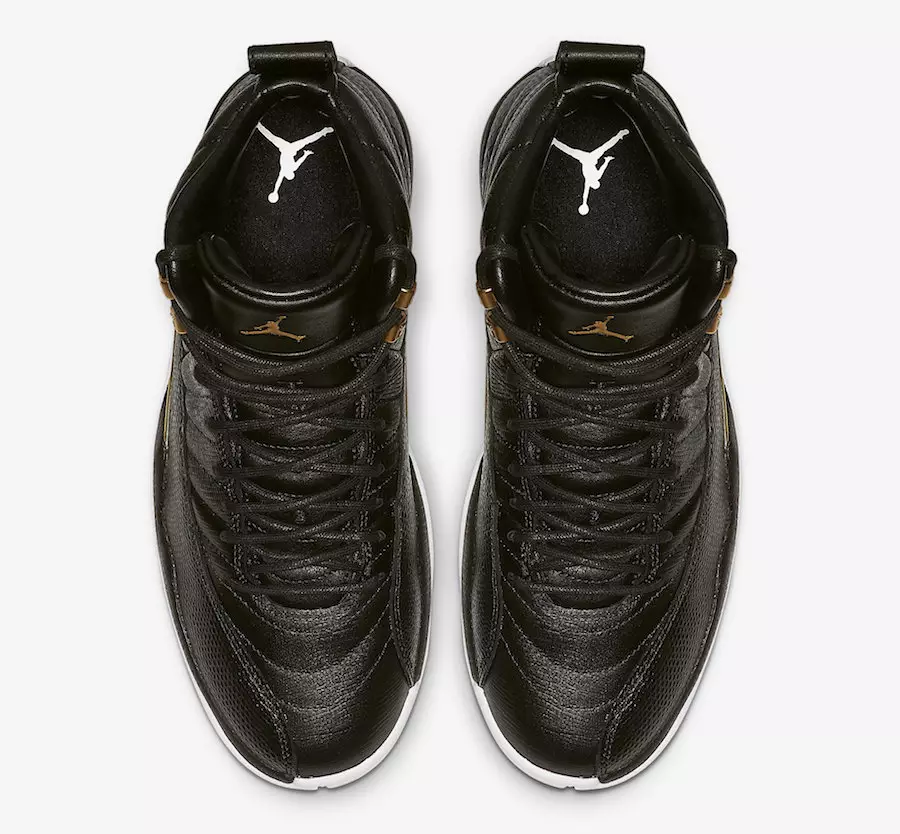 Air Jordan 12 Noir Reptile Métallique Or AO6068-007 Date de sortie