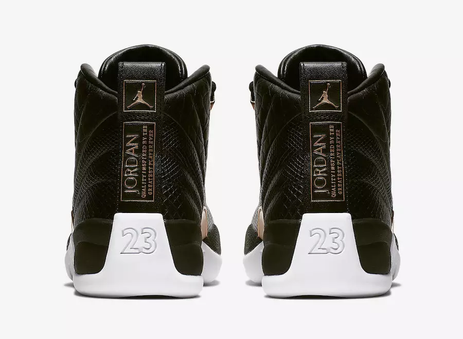 Air Jordan 12 Iswed Rettili Deheb Metalliku AO6068-007 Data ta' Rilaxx