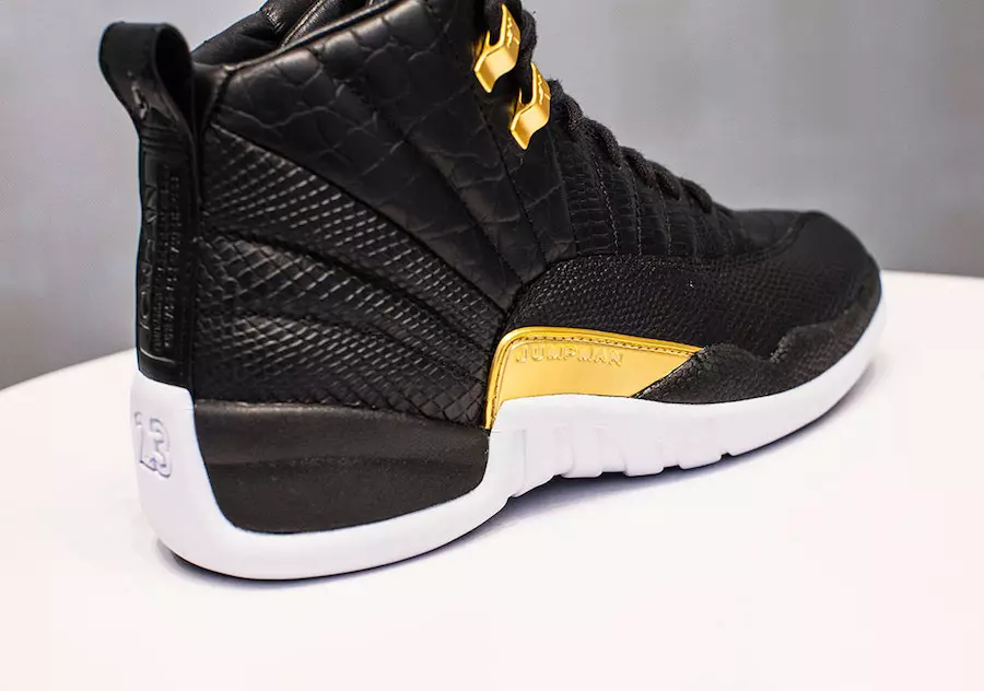 Ngày phát hành Air Jordan 12 Reptile Black Metallic Gold